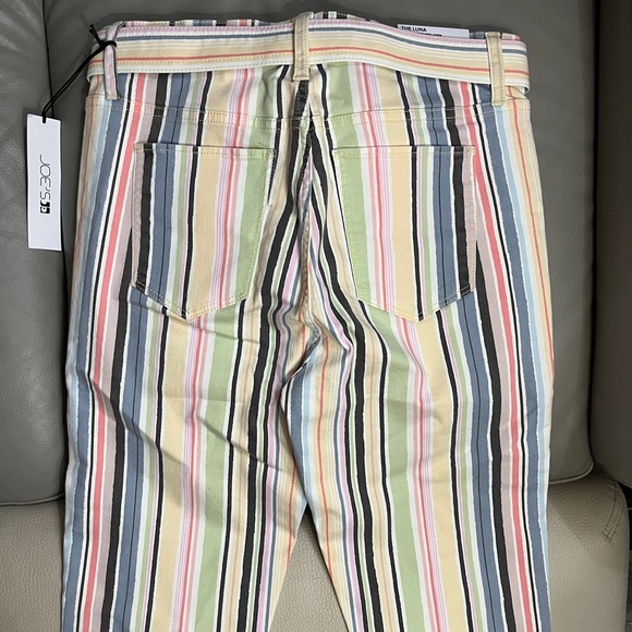 NWT - Joe’s Women’s The Luna High Rise Cigarette Ankle Striped Jeans - Size 31 - Picture 9 of 12
